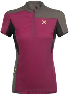 Dres Montura Selce Zip T-Shirt Woman malaga 2019 Velikost: S, Barva: fialová / hnědá