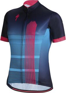 Dres Specialized RBX Comp Jersey SS WMN blue/acid red 2018 Velikost: M, Barva: modrá / červená