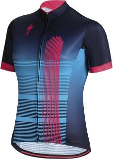 Dres Specialized RBX Comp Jersey SS WMN blue/acid red 2020 Velikost: S, Barva: modrá / červená