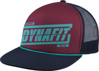 Dynafit Graphic Trucker Cap burgundy/TABLOID 2024 Velikost: UNI, Barva: vínová / modrá