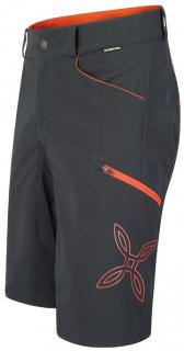Kalhoty Montura Basalto Bermuda dark grey/light red 2019 Velikost: S, Barva: šedá / oranžová