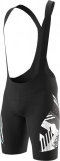 Kalhoty s laclem Dynafit Snow Leopard Bib Shorts W black out 2023 Velikost: L, Barva: černá / bílá