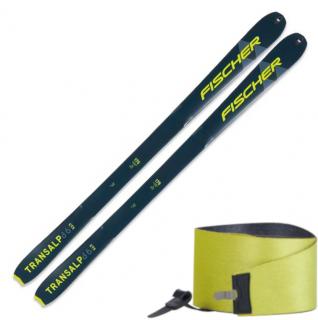 Lyže Fischer Transalp 86 CTX + pásy 21/22 Barva: černá / žlutá, Délka: 155 cm