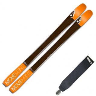 Lyže Movement Logic 86 + pásy 21/22 Barva: černá / oranžová, Délka: 161 cm