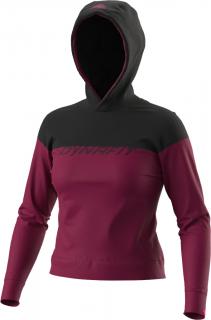 Mikina Dynafit 24/7 Drirelease Hoody W beet red black out 2023 Velikost: M, Barva: řepová / černá