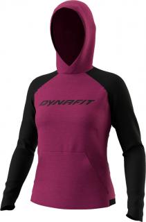 Mikina Dynafit 24/7 PTC Hoody W beet red 2023 Velikost: L, Barva: černá / řepová