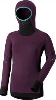 Mikina Dynafit Alpine LS Tee W royal purple 2024 Velikost: L, Barva: fialová / černá