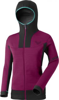 Mikina Dynafit FT Pro Thermal PTC Hooded W beet red 22/23 Velikost: S, Barva: řepová / černá