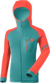 Mikina Dynafit Radical PTC Hooded W hot coral 22/23 Velikost: L, Barva: modrá / korálová