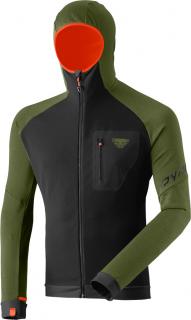 Mikina Dynafit Radical PTC Hooded winter moss 23/24 Velikost: L, Barva: černá / zelená