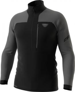 Mikina Dynafit Speed PTC 1/2 ZIP quiet shade melange 23/24 Velikost: M, Barva: černá / šedá