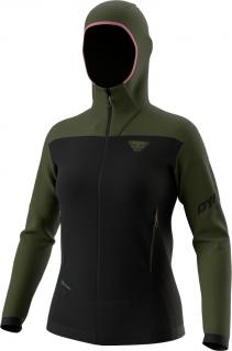 Mikina Dynafit Tigard PTC Hooded W olive night 23/24 Velikost: L, Barva: černá / zelená