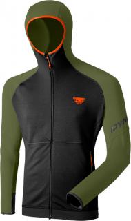 Mikina Dynafit Transalper Thermal Hoody winter moss 2022 Velikost: L, Barva: černá / zelená