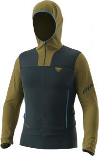 Mikina Dynafit Traverse PTC Hooded JKT army 2023 Velikost: XXL, Barva: modrá / zelená