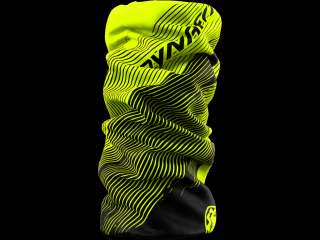 Nákrčník Dynafit Logo Neck Gaiter neon yellow Striped 22/23 Velikost: UNI, Barva: černá / žlutá