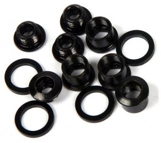 Ocelové šrouby pro montáž jednopřevodníku (4-packa), černé, 4ks