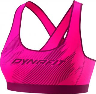 Podprsenka Dynafit Alpine Graphic Bra W pink glo 2022 Velikost: M, Barva: růžová