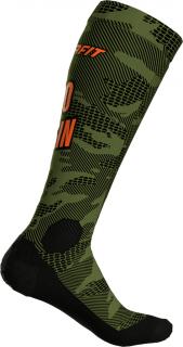 Ponožky Dynafit FT Graphic winter moss 22/23 Velikost EU: 35-38, Barva: zelená