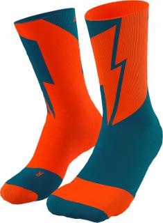 Ponožky Dynafit No Pain No Gain dawn/reef Velikost: 35-38, Barva: oranžová / modrá