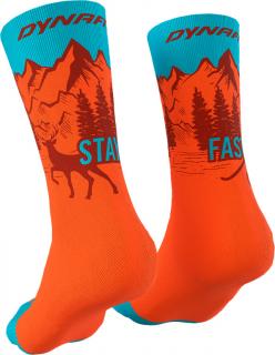 Ponožky Dynafit Stay Fast iowa Velikost: 35-38, Barva: oranžová / modrá