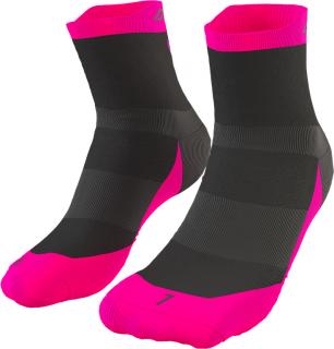 Ponožky Dynafit Transalper magnet/pink glo Velikost: 43-46, Barva: černá / růžová