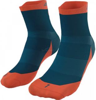 Ponožky Dynafit Transalper petrol/dawn Velikost: 35-38, Barva: modrá / oranžová
