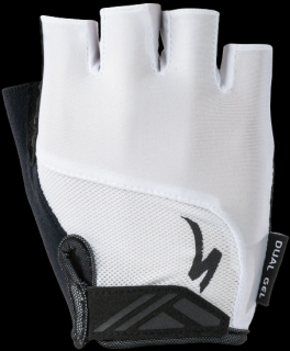 Rukavice Specialized BG Dual Gel white Velikost: S, Barva: bílá / černá