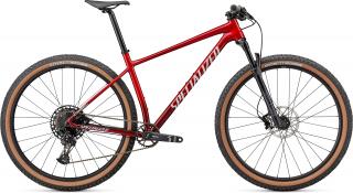 Specialized Chisel HT Comp gloss red tint fade over brushed silver/tarmac black/white/gold pearl 2022 Velikost: M, Barva: červená
