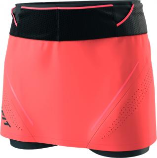 Sukně Dynafit Ultra 2/1 W Skirt hot coral 2023 Velikost: L, Barva: korálová / modrá