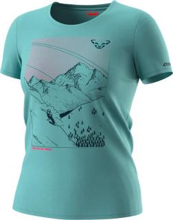 Triko Dynafit 24/7 Artist Series Dri T-Shirt W marine blue/ski traces downhill 2023 Velikost: XS, Barva: modrá