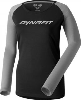 Triko Dynafit 24/7 Long Sleeve W alloy melange 2021 Velikost: L, Barva: černá / šedá