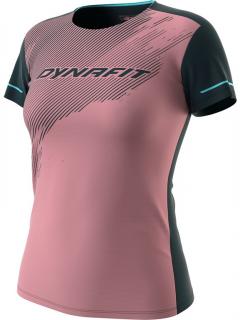 Triko Dynafit Alpine 2 S/S Tee W mokarosa 2025 Velikost: M, Barva: starorůžová / modrá
