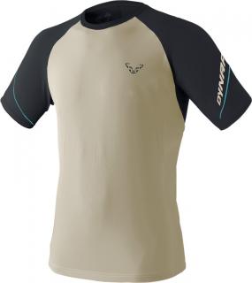 Triko Dynafit Alpine Pro SS TEE rock khaki 2024 Velikost: L, Barva: khaki / modrá