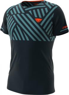 Triko Dynafit Trail Graphic storm blue Razzle Dazzle 2023 Velikost: M, Barva: modrá