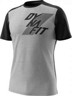 Triko Dynafit Transalper Light SS TEE alloy melange 2022 Velikost: XL, Barva: černá / šedá