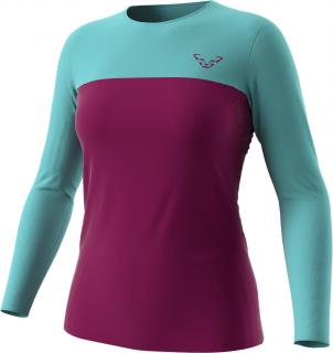 Triko Dynafit Traverse S-Tech Longsleeve W beet red 2023 Velikost: M / L, Barva: řepová / modrá