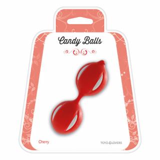 Silikonové venušiny kuličky - Candy červené