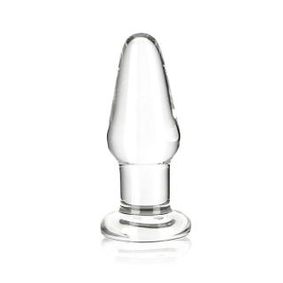 Skleněný anální kolíček - 8,9 cm