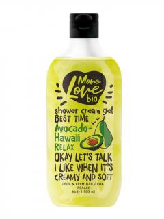 BISOU- Bio MonoLove - Sprchový gel - Relaxace - Avocado-Hawaii, 300 ml