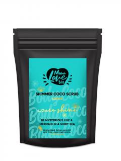 BISOU - Bio MonoLove - Třpytivý tělový peeling s kokosem - Lotus - Noni, 150g, EXPIRACE 03/24