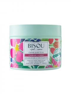 BISOU - Cukrový tělový peeling - Omlazující - Černý rybíz, 350 ml, EXPIRACE 09/23
