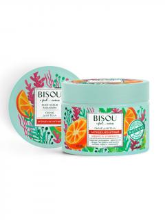 BISOU - Cukrový tělový peeling - Proti celulitidě - Citrus, 350 ml, EXPIRACE 09/23