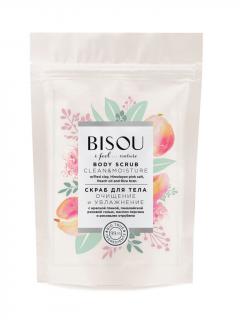 BISOU - Tělový peeling - Broskev -  Čistící a hydratační, 200 g, EXPIRACE 04/24