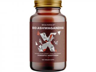 BrainMax BIO Ashwagandha (ašvaganda), 660 mg, 100 rostlinných kapslí