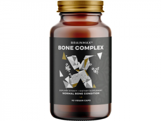 BrainMax Bone Complex, podpora zdraví kostí, 90 rostlinných kapslí