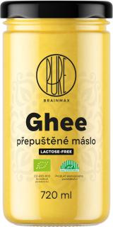 BrainMax Pure Ghee, přepuštěné máslo GHÍ, BIO, 720 ml