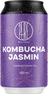 BrainMax Pure Kombucha Jasmin, Kombucha, jasmín, 330 ml