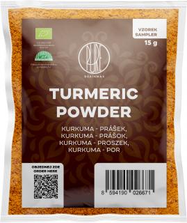 BrainMax Pure Kurkuma BIO prášek, sampler, 15 g
