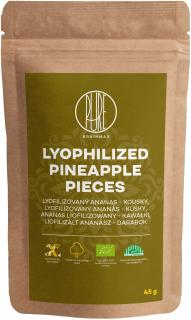 BrainMax Pure Lyophilized Pineapple Pieces, Lyofilizovaný ananas, kousky, BIO, 45 g