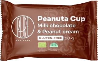 BrainMax Pure Peanuta Cup, Čoko košíček s arašídovým krémem, BIO, 60 g